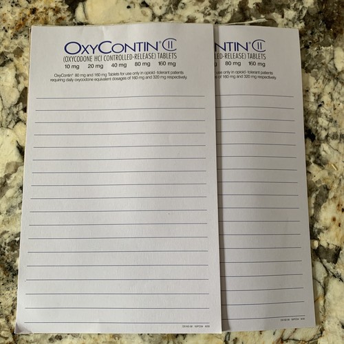 Oxycontin pad tablet paper - pad,